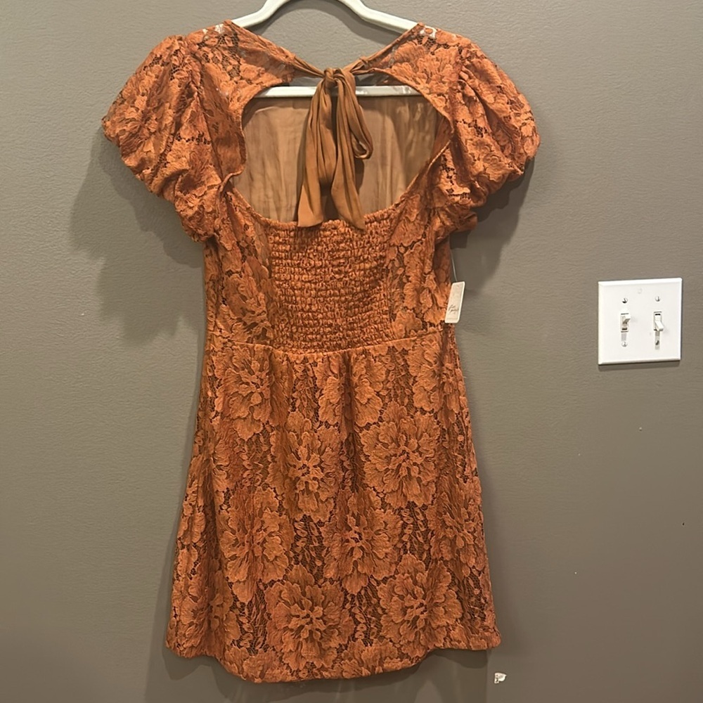 FREE PEOPLE Hailee Lace Mini Dress / Pretty Penny size small NWT - Picture 9 of 10